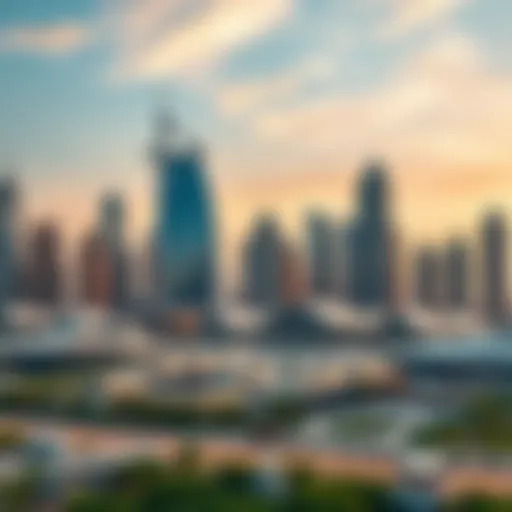 Modern skyline of Dubai showcasing AB Developers' projects