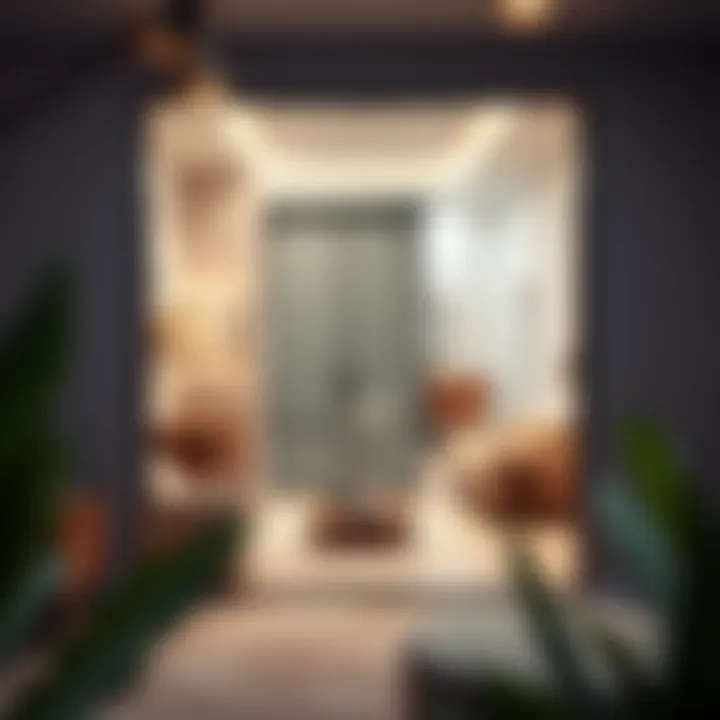 Interior of a partition rental unit highlighting design and space optimization