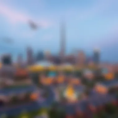 Stunning skyline view of Emaar's Town Square