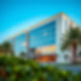 Architectural Marvel of Acico Business Park Stunning exterior view of Acico Business Park showcasing modern architecture