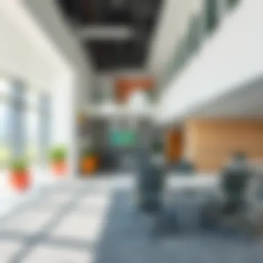 Functional Interior Design of Acico Business Park Vibrant interior space of Acico Business Park demonstrating functionality