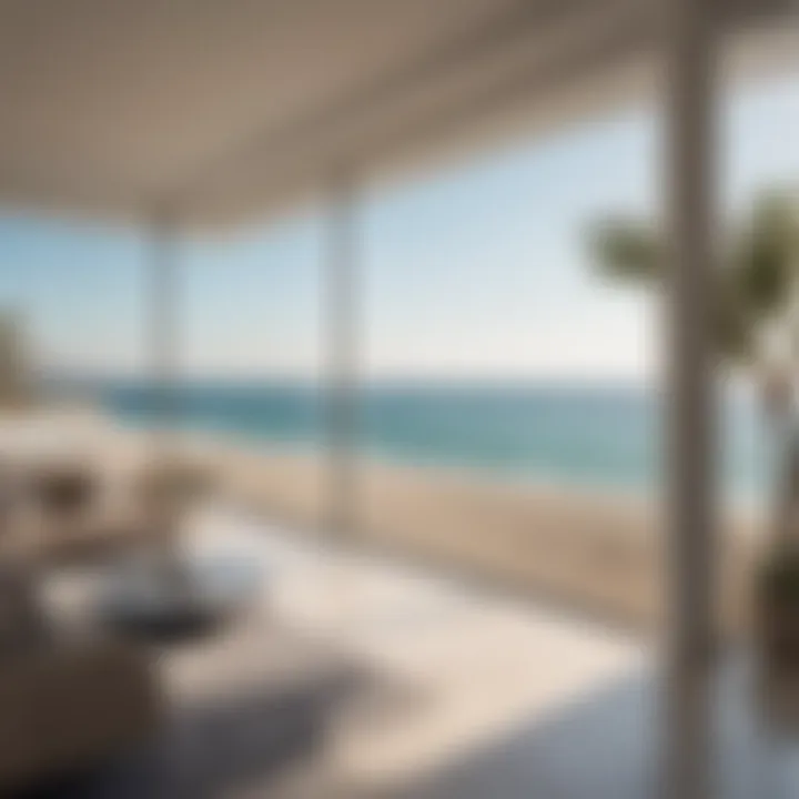 Stunning view of the coastline from Address Beachfront