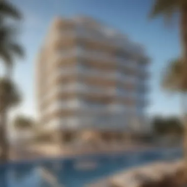 The Architectural Marvel of Address Beachfront Luxurious facade of Address Beachfront