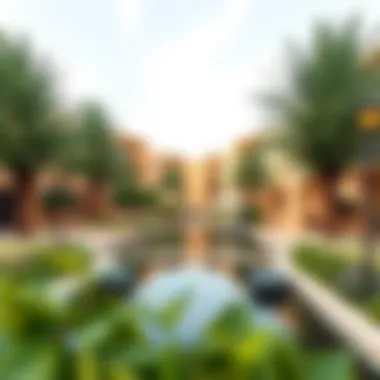 Beautifully landscaped outdoor areas in Akoya 2 reflecting serenity