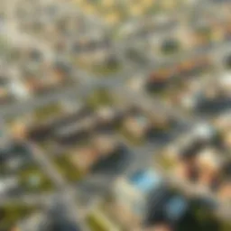 Aerial view of Al Badaa showcasing its vibrant neighborhoods