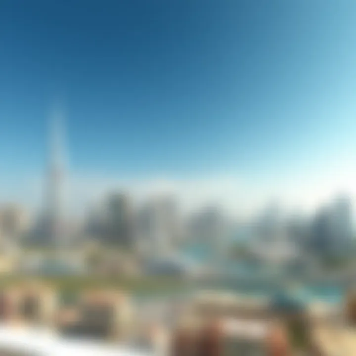 Panoramic view of Bur Dubai skyline featuring Al Ghurair Properties