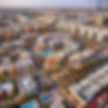 Aerial view of Al Mashreq showcasing its vibrant community and modern architecture