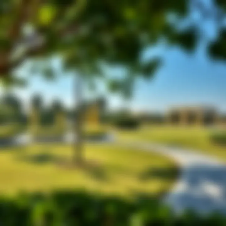 Tranquil park in Al Mashreq with lush greenery and recreational spaces