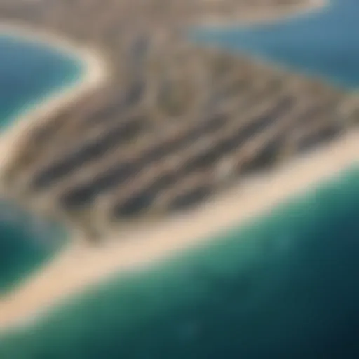 Aerial view of Al Maya Marina showcasing the coastline