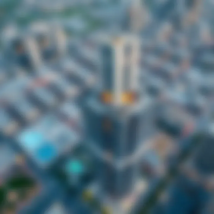 Aerial view of Al Moosa Tower 2 showcasing its modern architecture