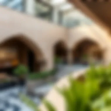 Architectural Features of Al Mulla Building Architectural details of the Al Mulla Building showcasing its unique design elements.