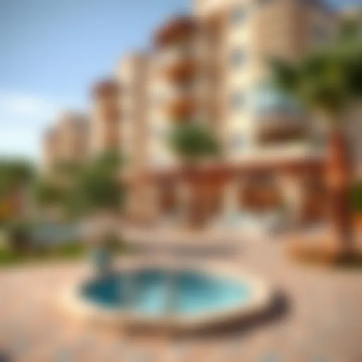 Community amenities surrounding Al Narah Apartments, highlighting lifestyle offerings