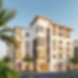 Luxurious facade of Al Narah Apartments showcasing modern architecture