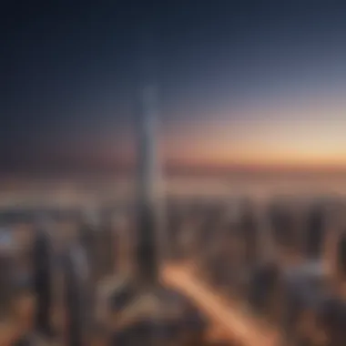 Dubai Skyline with Al Rabia Tower Panoramic view of Dubai skyline with Al Rabia Tower as a prominent feature