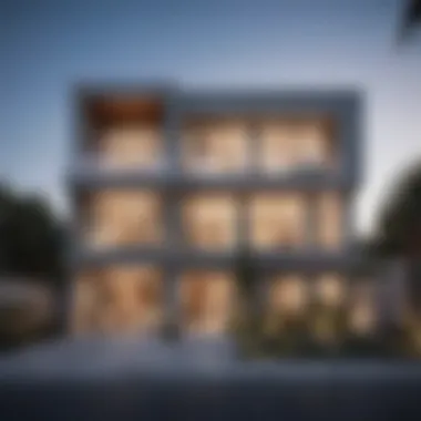 Architectural Brilliance of Al Zain Residence Stunning facade of Al Zain Residence showcasing modern architectural design