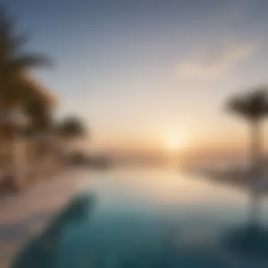 Infinity Pool with Stunning Ocean Views Infinity pool overlooking the Arabian Gulf at Andaz The Palm