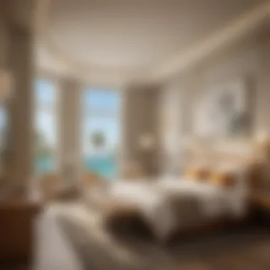 Opulent Guest Room Experience Luxurious interior of a guest room at Andaz The Palm