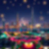 UAE skyline during a festive celebration