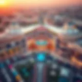 Aerial view of Barari Mall showcasing its architectural splendor