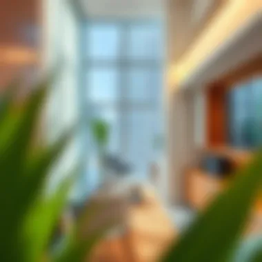 Interior design of a high-end office space within Bay Gate Tower.