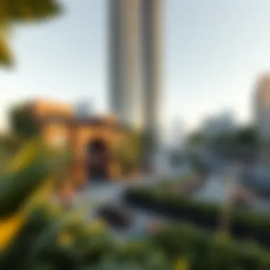 Lifestyle amenities available near Bay Gate Tower including cafes and parks.