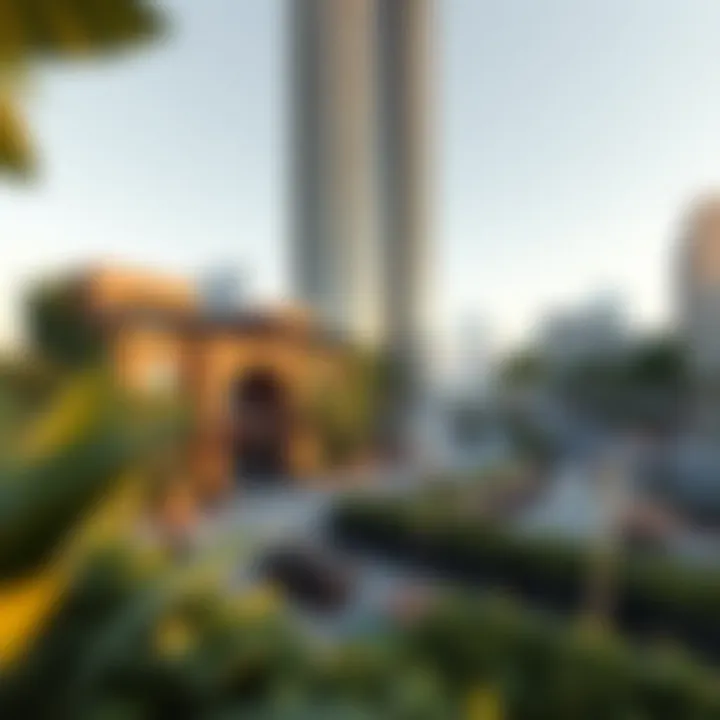 Lifestyle amenities available near Bay Gate Tower including cafes and parks.