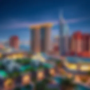 Stunning skyline view of Binghatti Jaddaf showcasing modern architectural designs