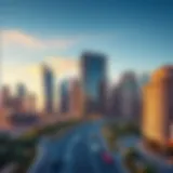 Stunning skyline view of Boulevard Downtown Dubai showcasing modern architecture