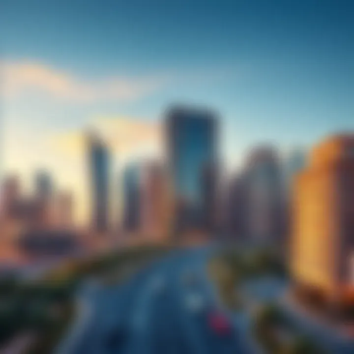 Stunning skyline view of Boulevard Downtown Dubai showcasing modern architecture