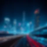 Skyline of Sheikh Zayed Road showcasing modern architecture