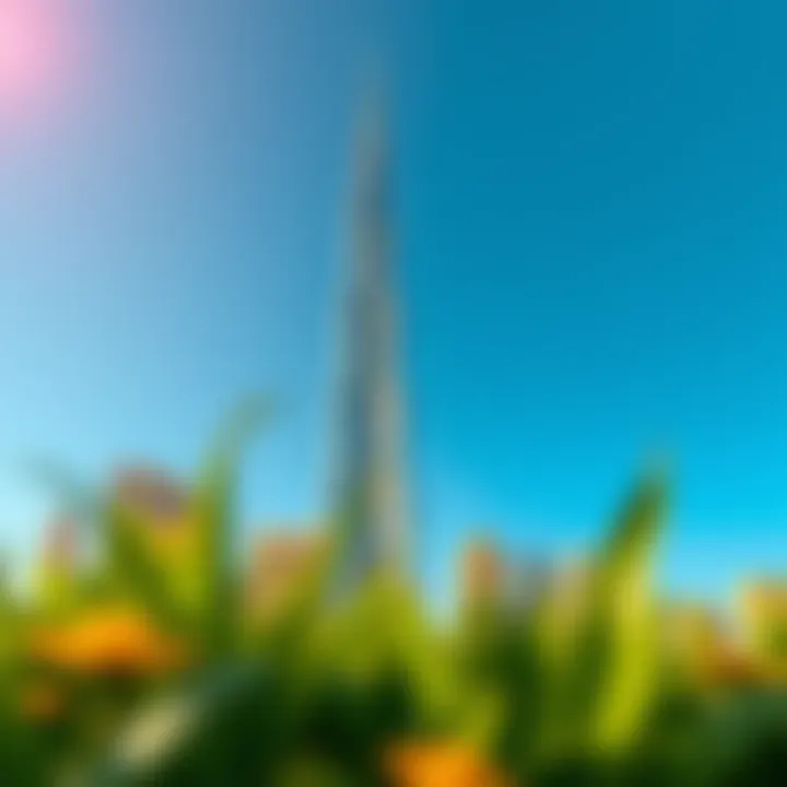 Burj Khalifa - The Icon of Downtown Dubai Iconic Burj Khalifa standing tall in the heart of the city