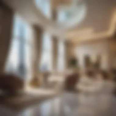 Opulent Interior of a Burj Khalifa Apartment Luxury apartment interior in Burj Khalifa