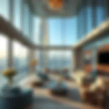 Luxurious interior of a residence in Burj Khalifa