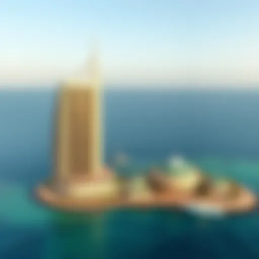 Stunning view of By the Sea Tower against the backdrop of the ocean