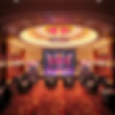 Entertainment venue hosting a vibrant show at Caesars Palace Dubai