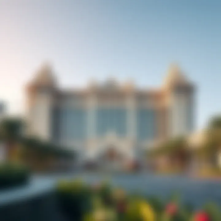 Exterior view of Caesars Palace Dubai showcasing its grand architecture