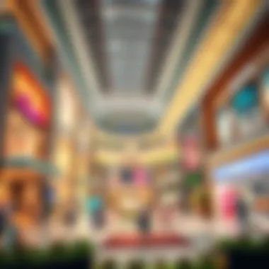 Luxurious Shopping Experience at City Mall Dubai A vibrant shopping area within City Mall Dubai featuring an array of luxury brands.