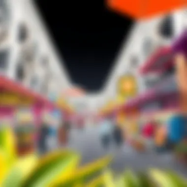 Cultural Marketplace in Dubai A bustling marketplace reflecting the cultural essence of one of Dubai's neighborhoods