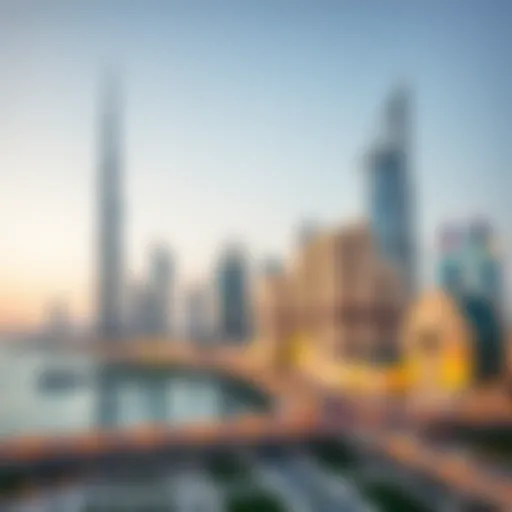 The skyline of Dubai showcasing modern architecture and real estate