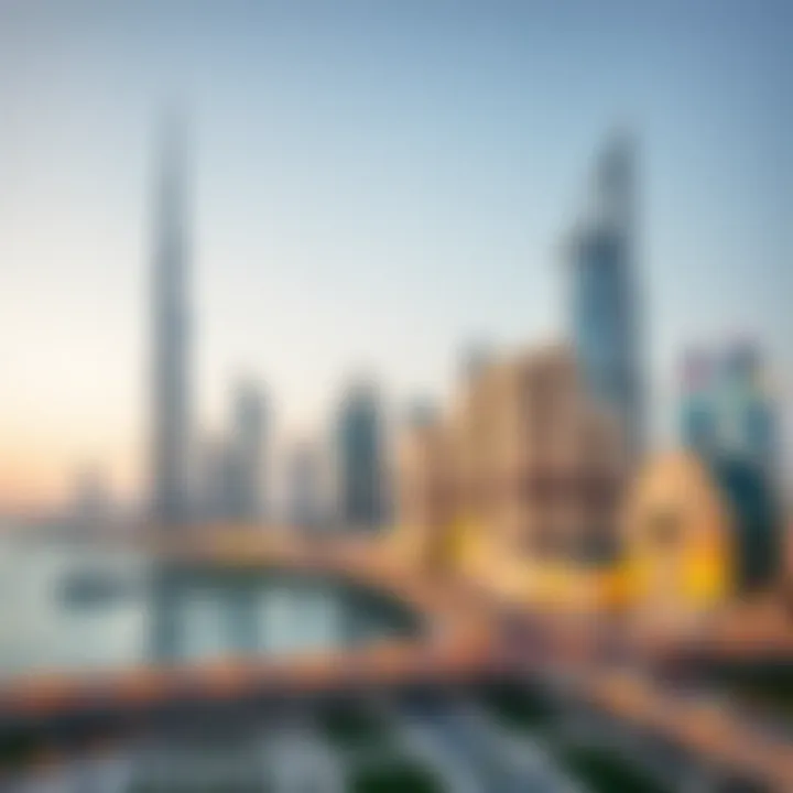 The skyline of Dubai showcasing modern architecture and real estate