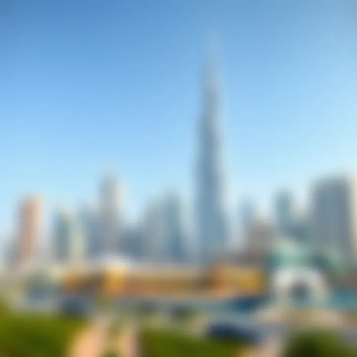 Stunning skyline view of Dubai showcasing modern architecture