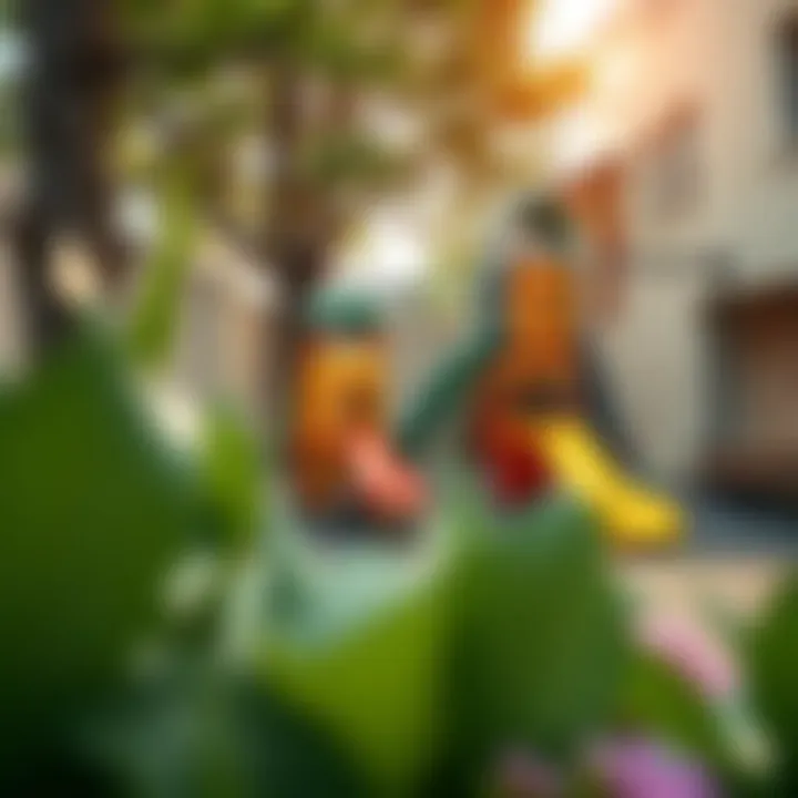 Outdoor play area of a nursery showcasing safety and fun