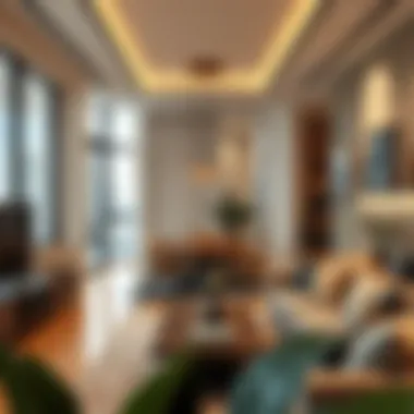 Modern urban apartment showcasing innovative space utilization