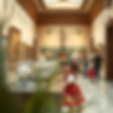 Kids enjoying cultural activities in a museum