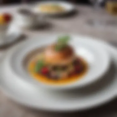 Culinary Artistry in Damac Hills Artfully presented gourmet dish at a local restaurant