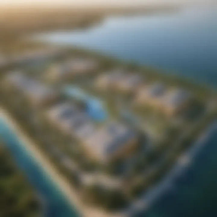 Detailed layout of the Damac Lagoons properties displayed in the sales office