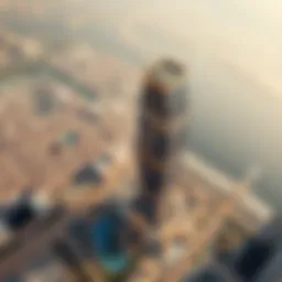 Stunning aerial view of Damac Paramount Tower D showcasing its modern architecture