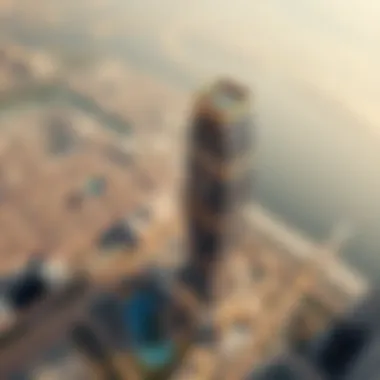 Stunning aerial view of Damac Paramount Tower D showcasing its modern architecture