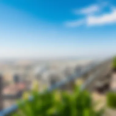 Panoramic views from the terrace of Damac Towers Paramount.