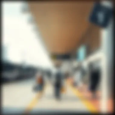 Commuters at Deira Bus Station Commuters using Deira Bus Station